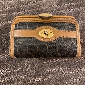 Christian Dior honeycomb coin purse